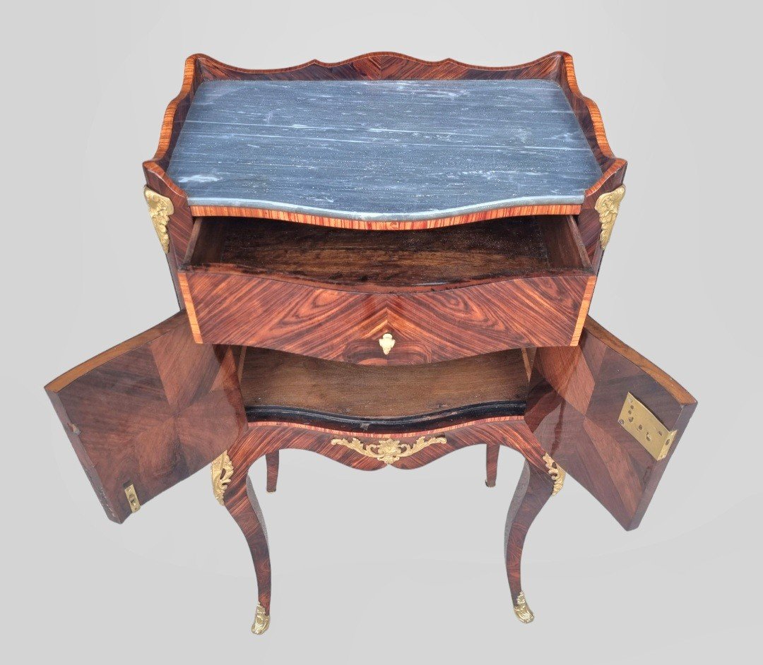 18th Century Snack Table In Violet Stamped J.tuard-photo-4