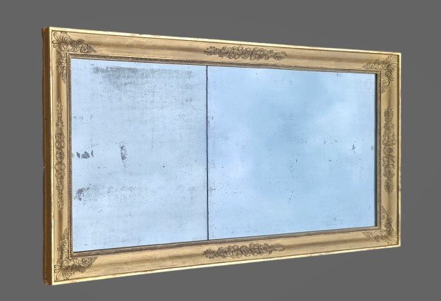 Large Mirror From The 19th Century Restoration Period-photo-2