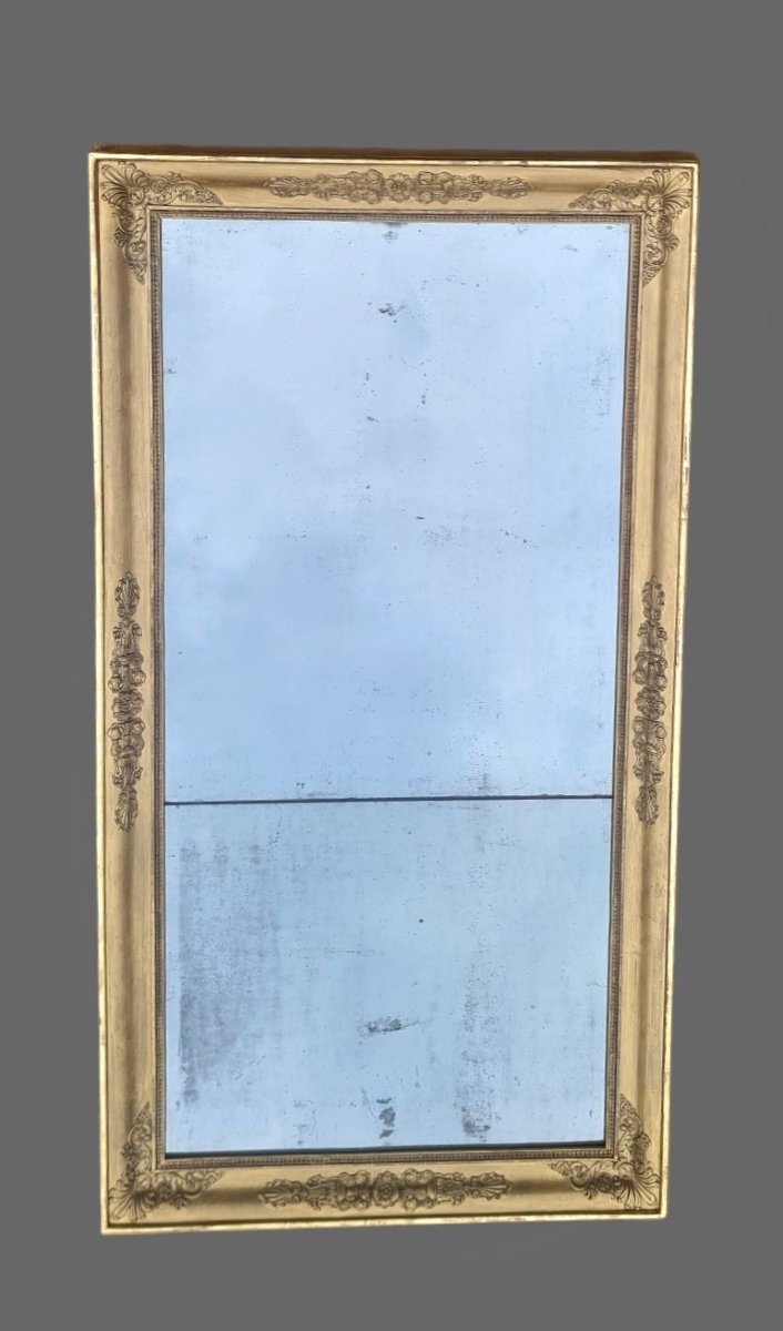 Large Mirror From The 19th Century Restoration Period