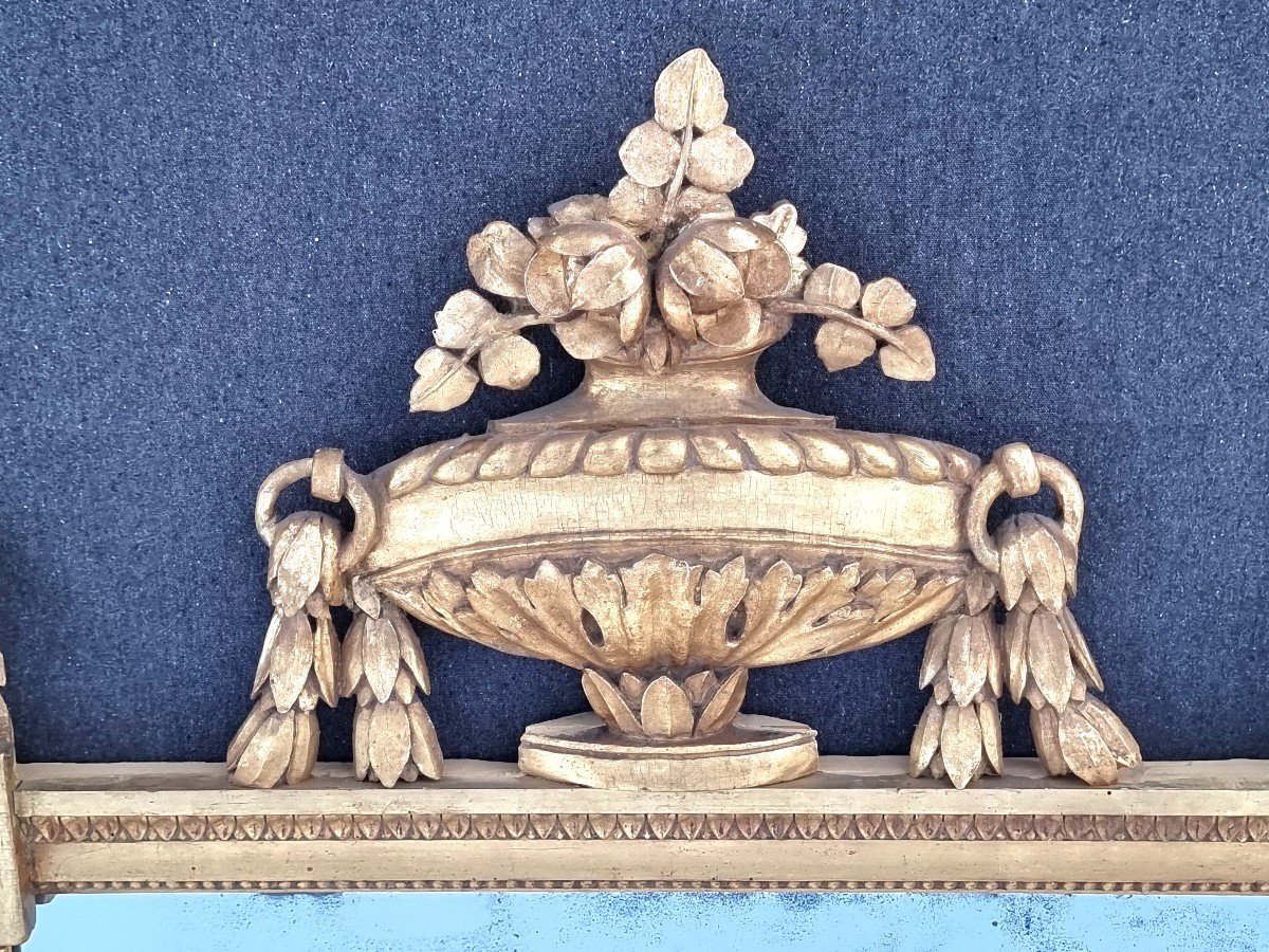 Miroir bois doré " LOUIS XVI " époque XVIIIème-photo-3