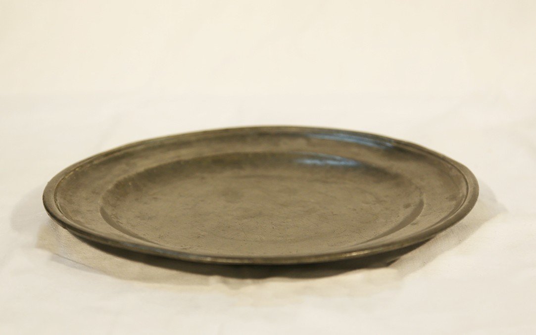 Eighteenth Pewter Plate, Abbeville, L.deraine, Acb Control-photo-3