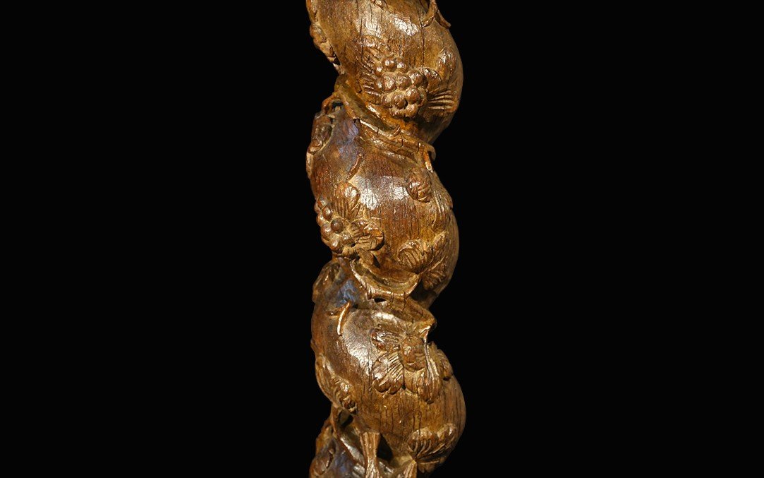 Torso Oak Column, 18th Century-photo-5