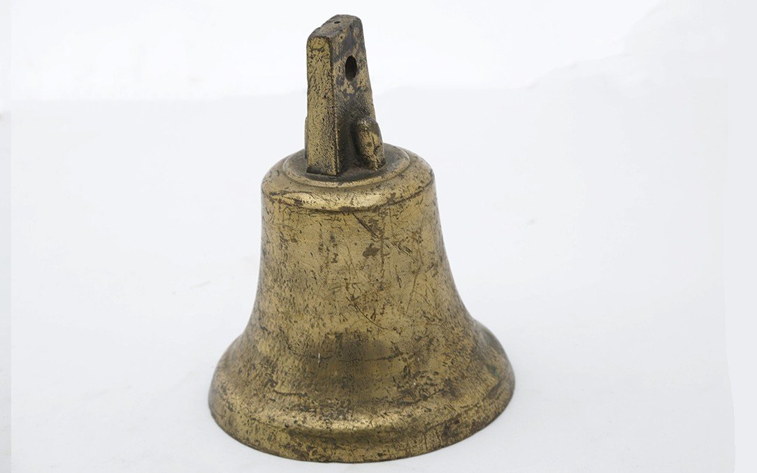 19th Century Bronze Navy Bell (diameter: 20.5 Cm)-photo-2