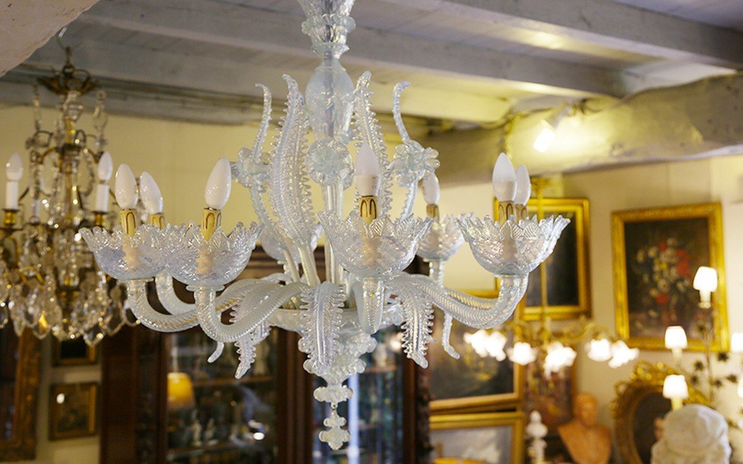 Murano Chandelier, Venice Glass, Early 20th Century-photo-2