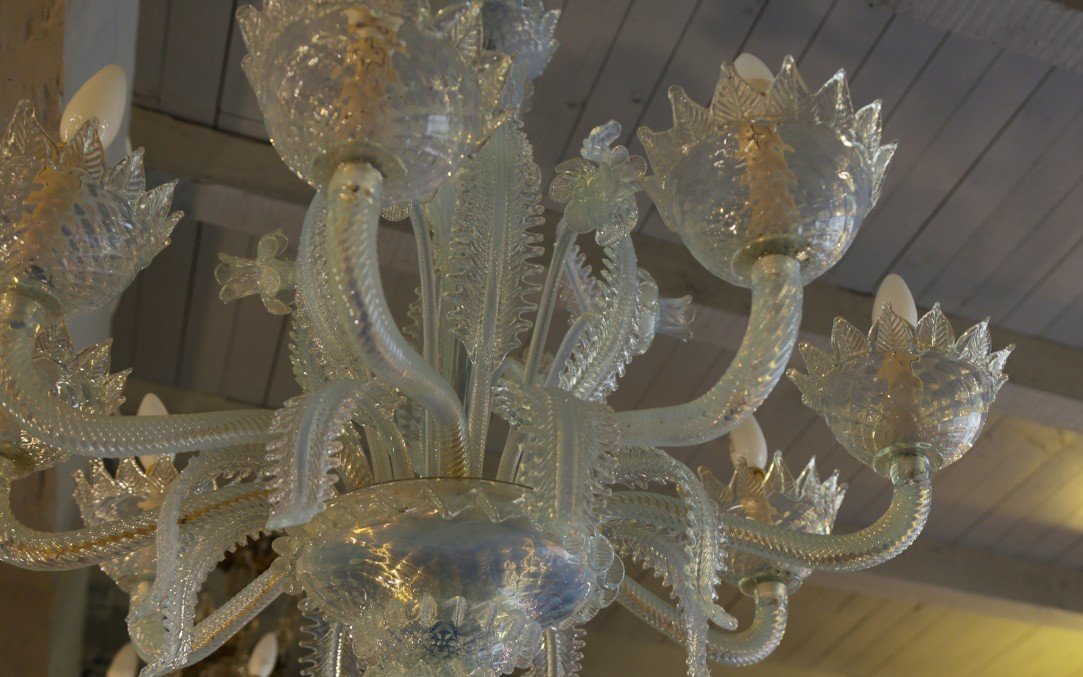 Murano Chandelier, Venice Glass, Early 20th Century-photo-3