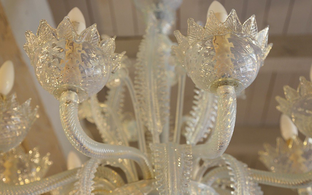 Murano Chandelier, Venice Glass, Early 20th Century-photo-4