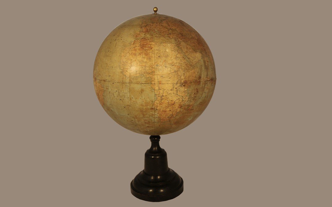 Globe Terrestre, Bonnefond, XIXème, Diamètre 50 Cm