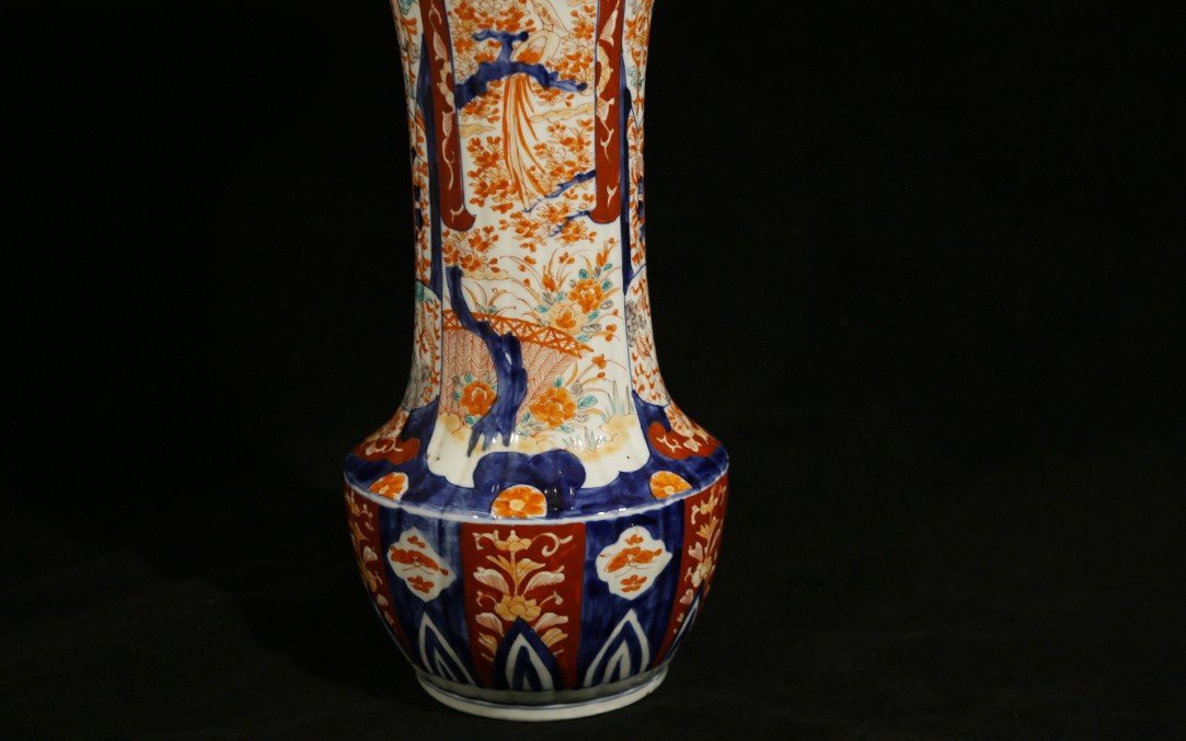 Grand Vase Imari, XIXème (47 Cm)-photo-4