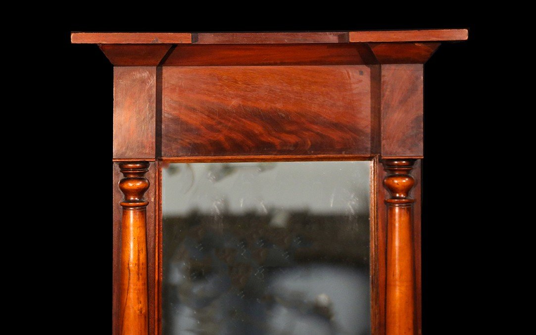 Empire Mirror, Mahogany, 19th Century-photo-3