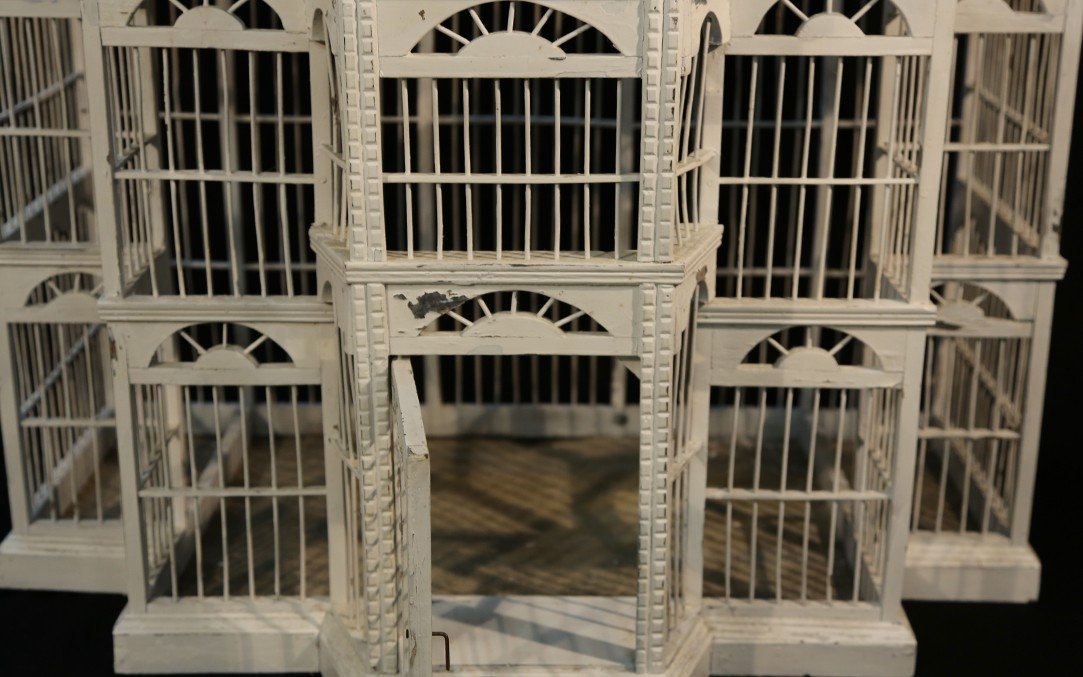 Cage à Oiseaux Années 1900, Art Nouveau-photo-4