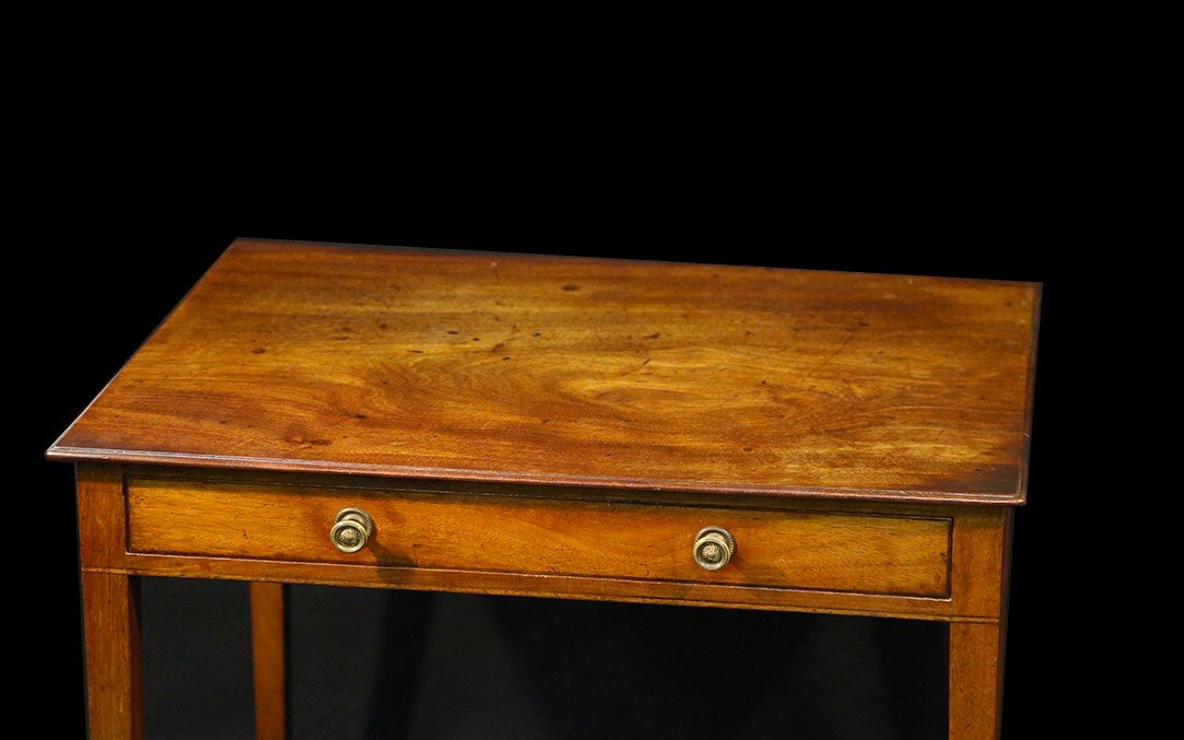 Small 18th Century Table, Mahogany (55 X 75 Cm)-photo-1