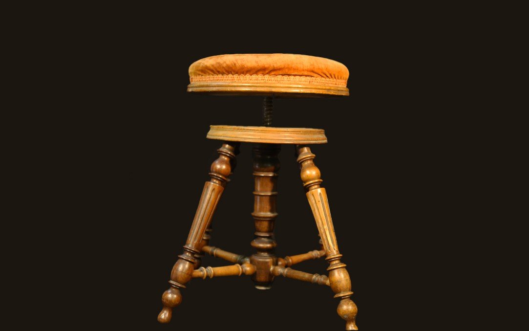 19th Century Piano Stool -photo-3