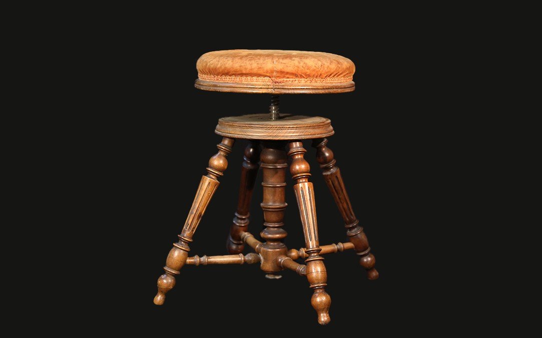 19th Century Piano Stool 