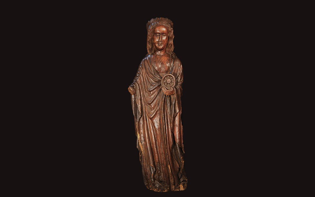 Statue Of Saint Catherine, Roman Art, 15th-16th Century 