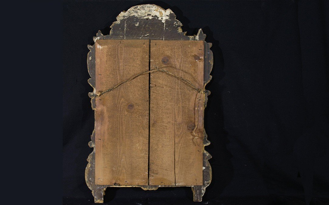 19th Century Gilded Wood Mirror-photo-4