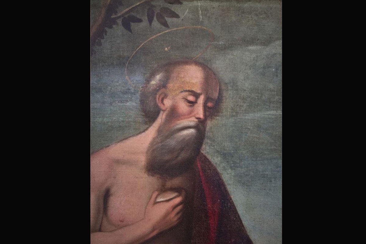 Saint Jerome, Oil On Canvas, 17th Century (96 X 77 Cm)-photo-7