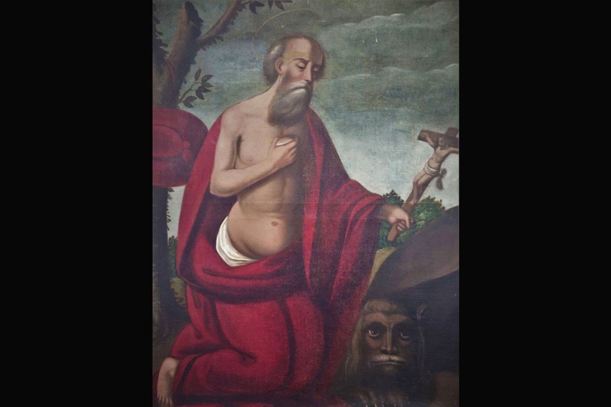 Saint Jerome, Oil On Canvas, 17th Century (96 X 77 Cm)