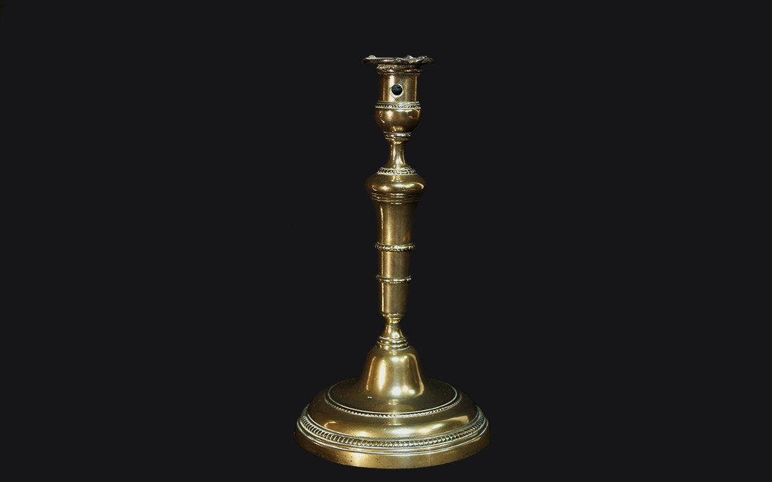 Louis XVI Bronze Candlestick, 18th Century