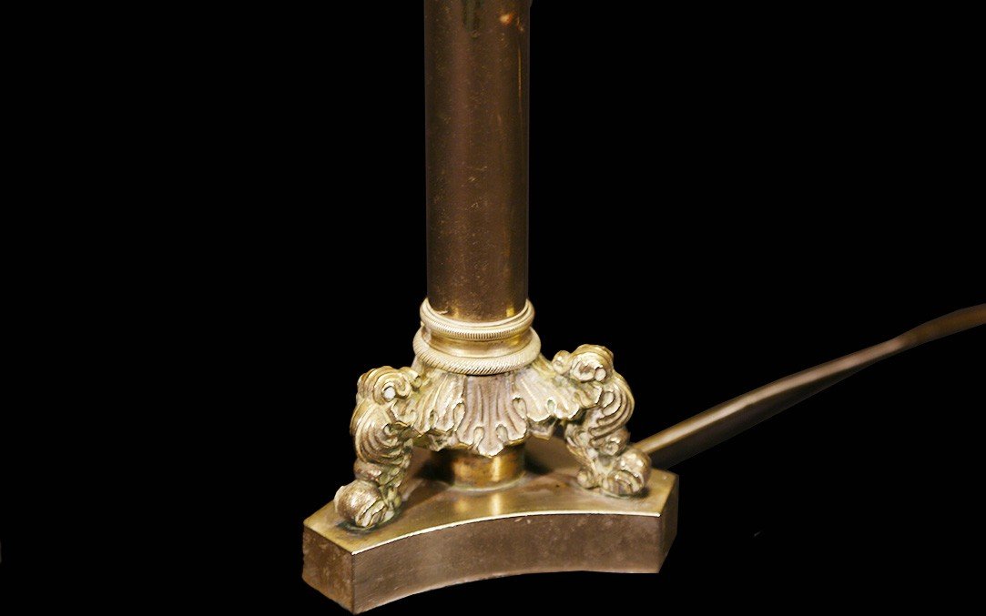 Empire Lamp, Bronze, 19th Century -photo-2