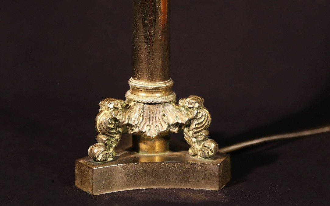 Empire Lamp, Bronze, 19th Century -photo-1