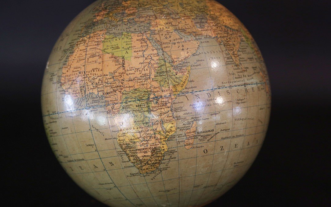 Terrestrial Globe, 1960, Berolina, Poilitischer, Erdglobu-photo-3