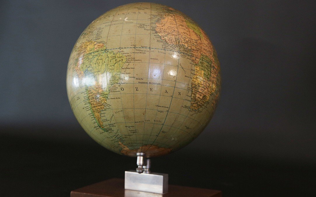 Terrestrial Globe, 1960, Berolina, Poilitischer, Erdglobu-photo-4