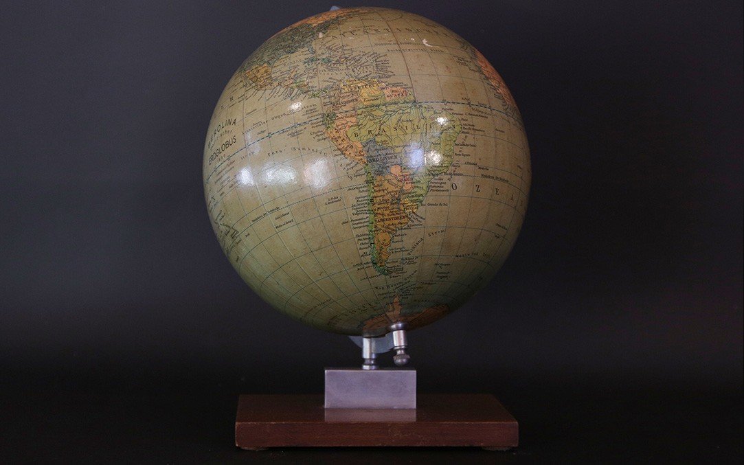 Terrestrial Globe, 1960, Berolina, Poilitischer, Erdglobu