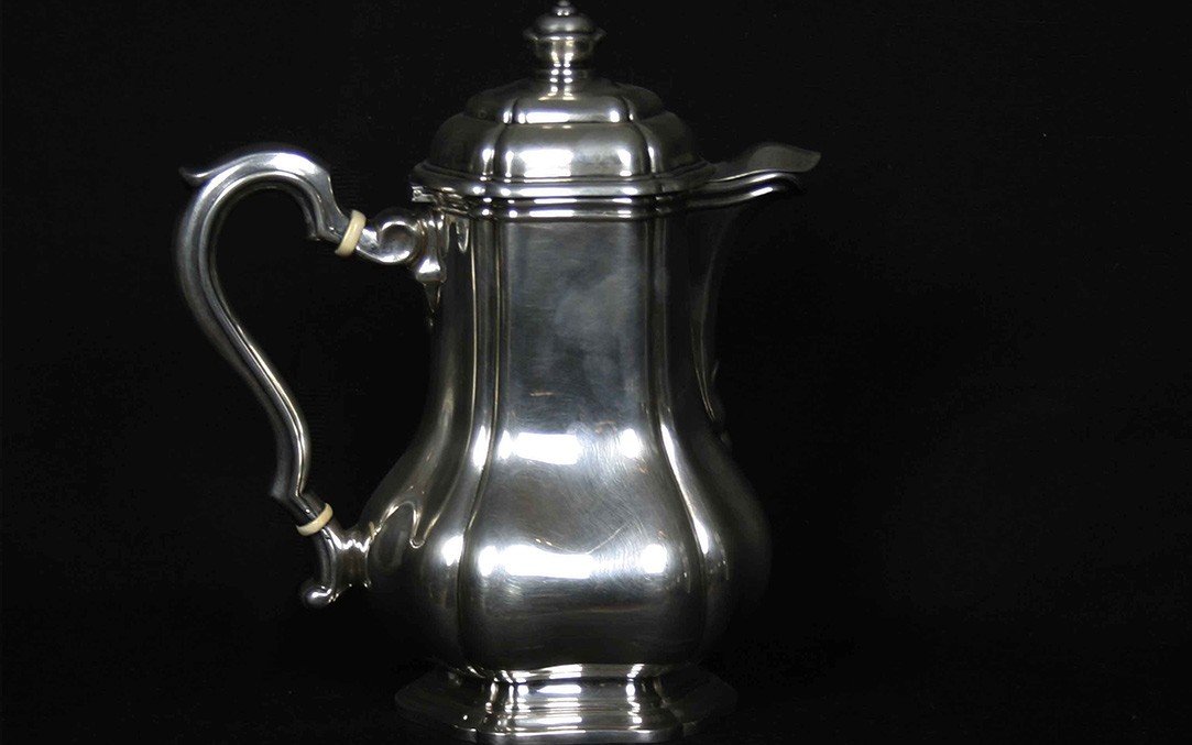 Sterling Silver Coffee And Tea Set, Minerva Hallmark, 1756 Grams-photo-6