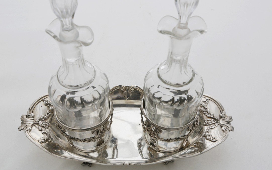 Solid Silver Oil/vinegar Cruet, Late 18th Century (paris 1773)-photo-1