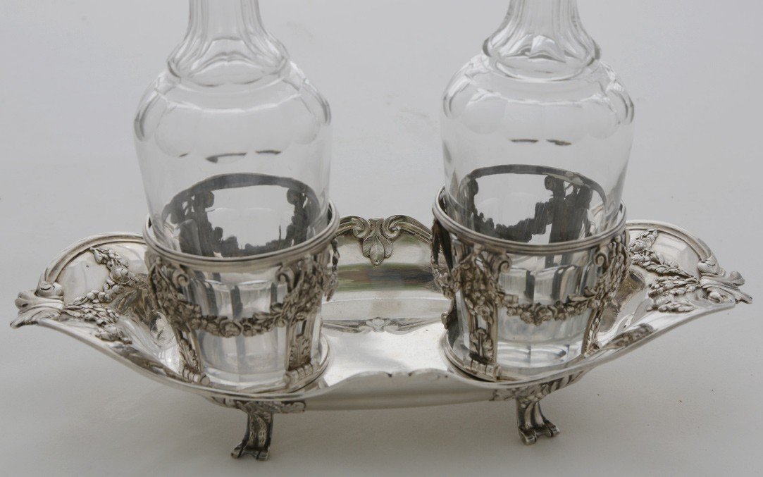 Solid Silver Oil/vinegar Cruet, Late 18th Century (paris 1773)-photo-2