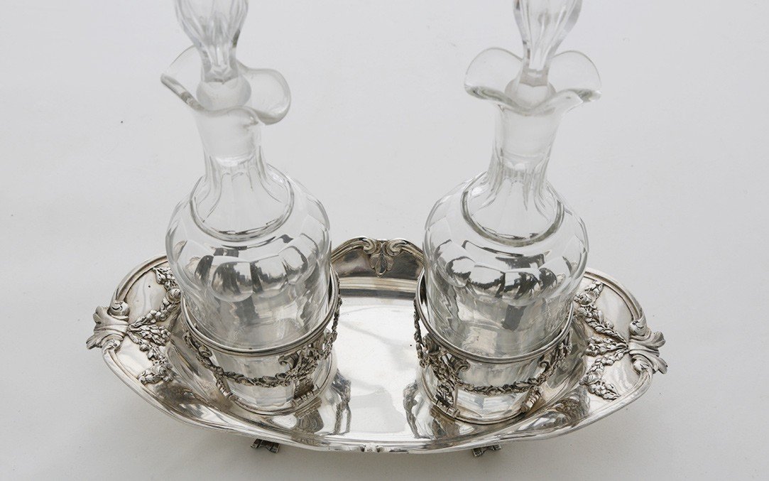 Solid Silver Oil/vinegar Cruet, Late 18th Century (paris 1773)-photo-3