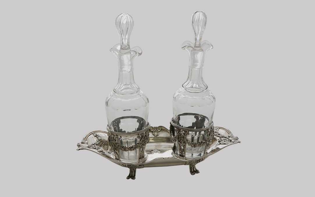 Solid Silver Oil/vinegar Cruet, Late 18th Century (paris 1773)