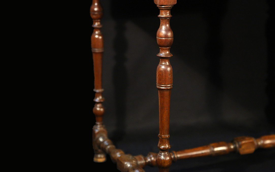 Louis XIII Writing Table, Walnut, Superb Patina -photo-3