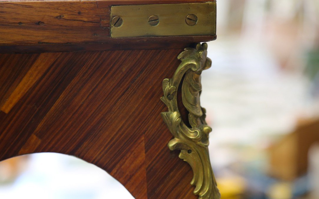 Louis XV Games Table, Marquetry, 18th Century-photo-7