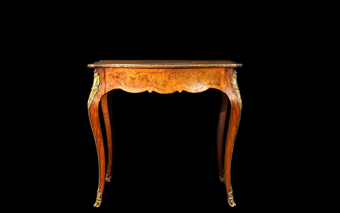 Napoleon III Marquetry Table, 19th Century