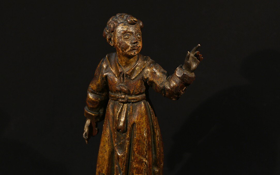 16th Century Wood Statue, Early 17th Century, 44 Cm