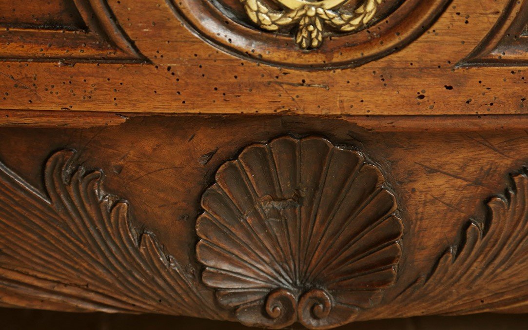 18th Century "tomb" Chest Of Drawers, Drowned, Louis XV-photo-3