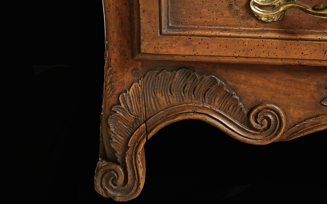 18th Century "tomb" Chest Of Drawers, Drowned, Louis XV-photo-6