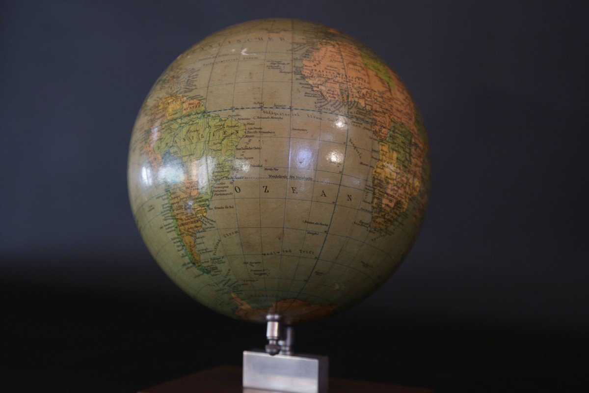 Terrestrial Globe, 1960, Berolina, Poilitischer, Erdglobus-photo-3