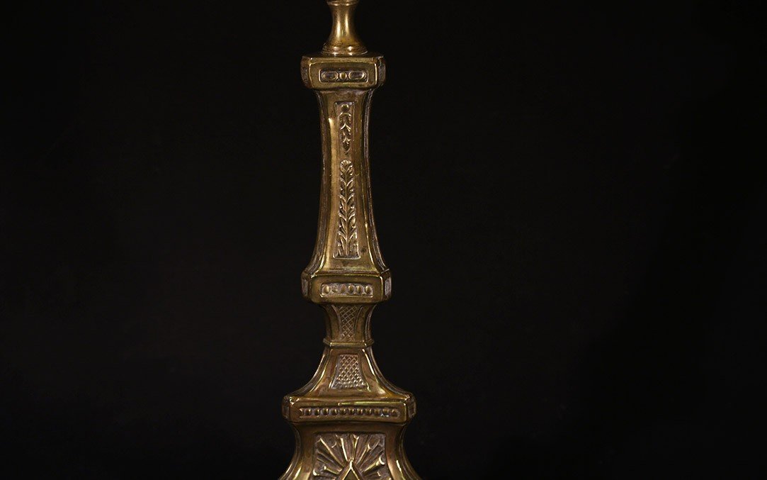 Large Brass Church Candelabra (110cm)-photo-3