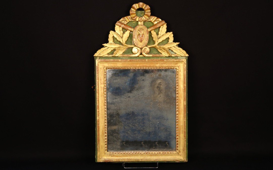 Miroir Vendéen, Louis XVI, bois doré XVIIIeme Siècle 