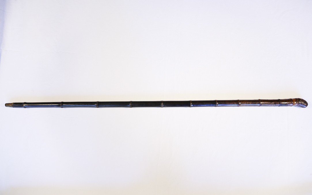 Sword Cane, Faux Reed, 19th Century -photo-3