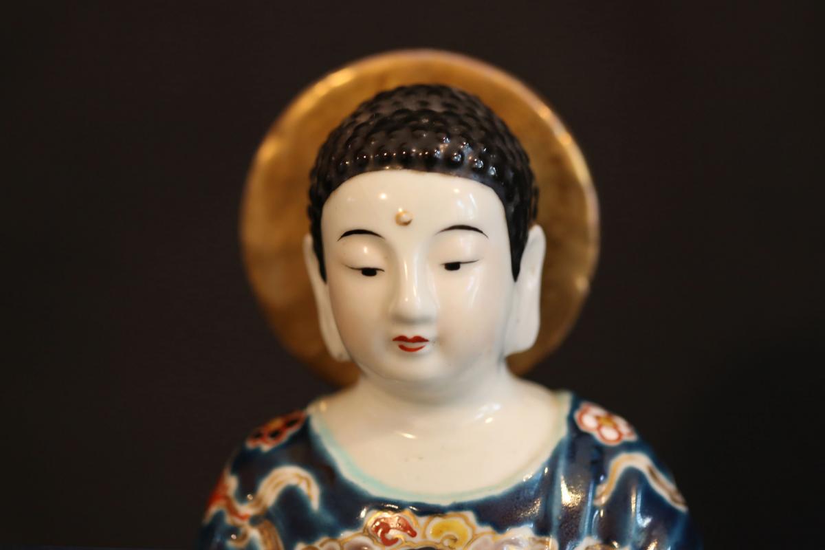 Bouddha En Porcelaine-photo-2