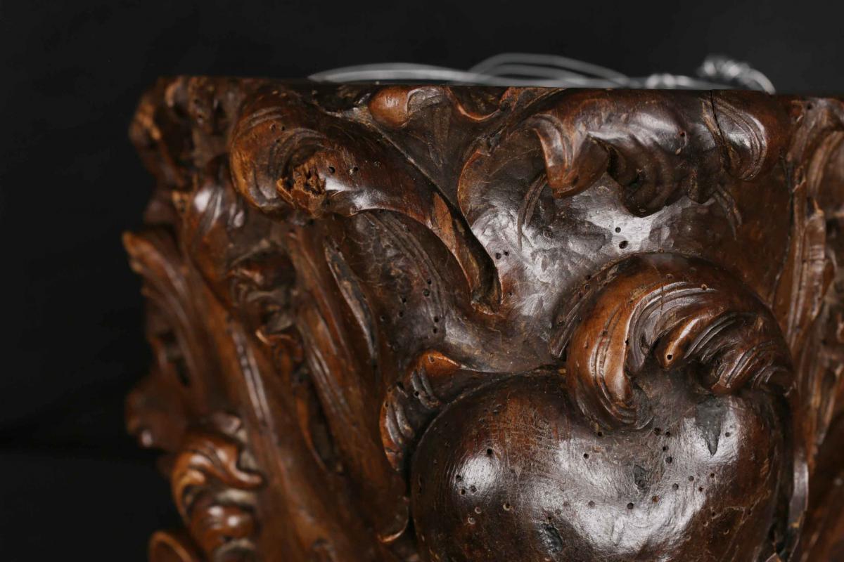 Console Louis XV, Solid Wood, 18th, Baroque-photo-3