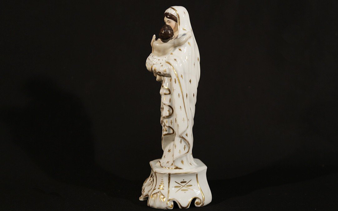 Vierge à l'Enfant, Porcelaine Vieux Paris-photo-1