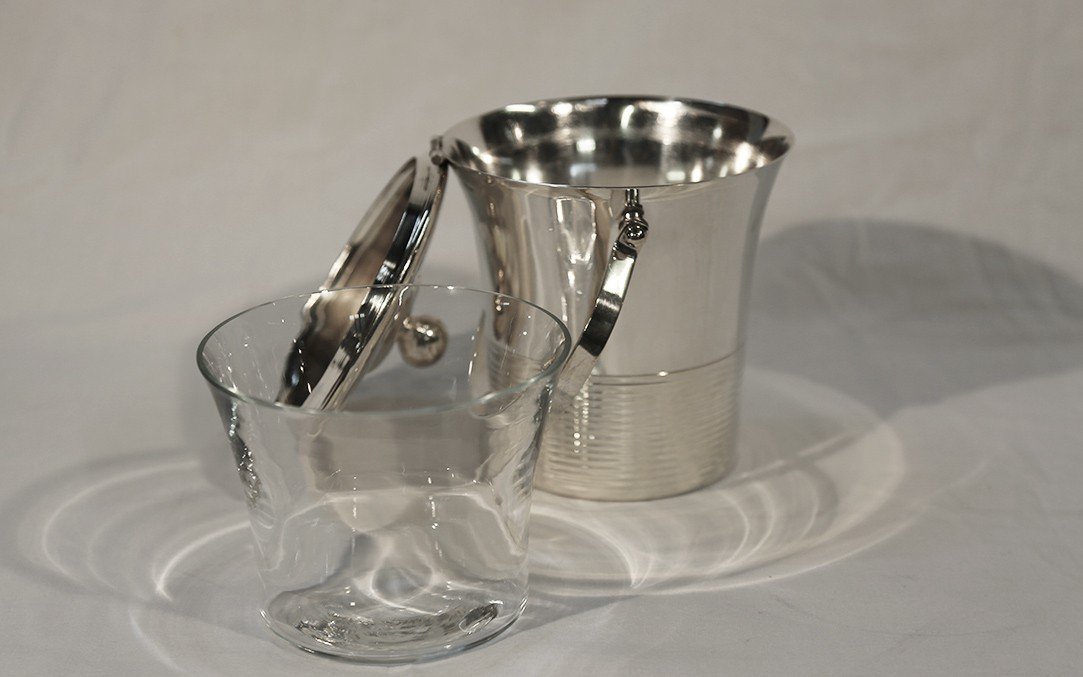 Silver Metal Ice Bucket-photo-2