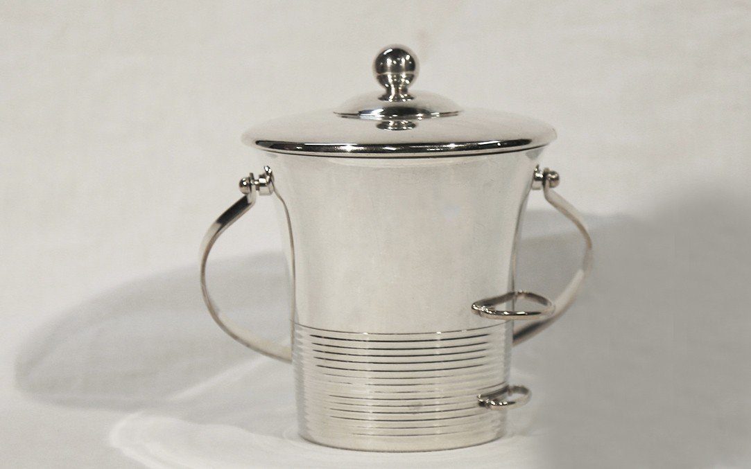 Silver Metal Ice Bucket