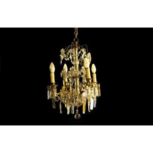 Chandelier With Tassels, Napoleon III, (77 X 44 Cm)