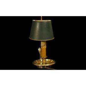 Bouillotte Lamp, 19th Century, Brass