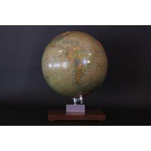 Globe Terrestre, 1960, Berolina, Poilitischer, Erdglobus